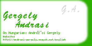 gergely andrasi business card